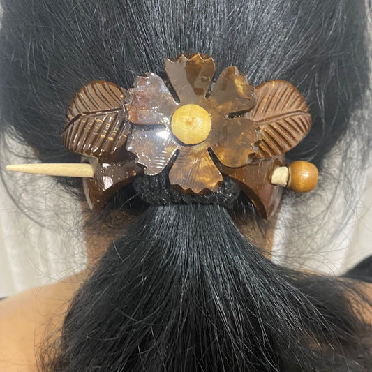 Coco shell Hair clip + FREE small clip