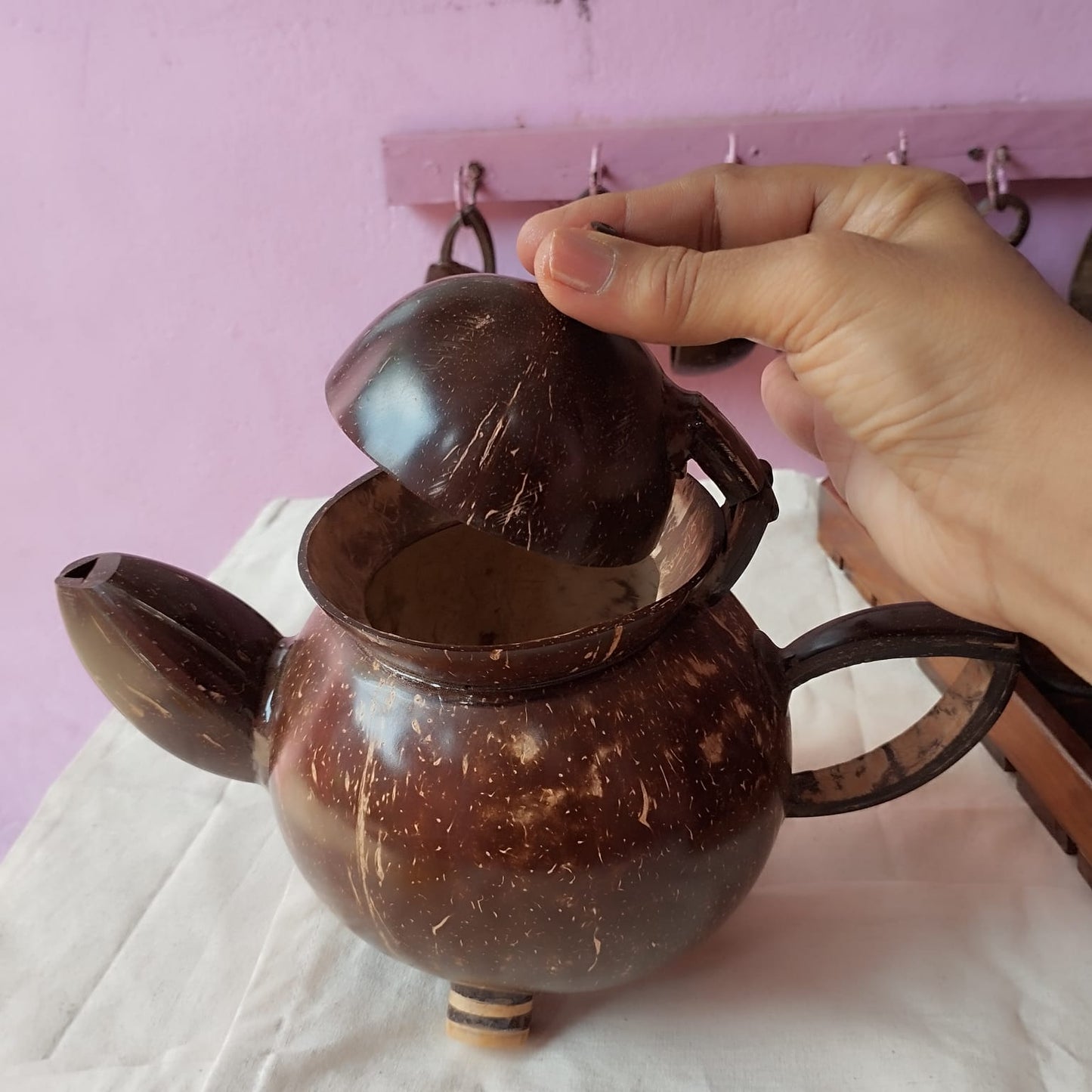 Coconut Shell Kettles / Jugs