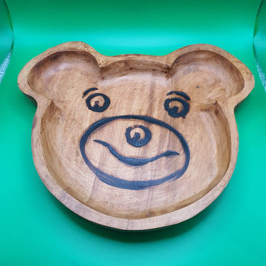 Eco Kid's Plate - Handcrafted from wood